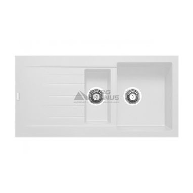 FABIANO Кухонная мойка Classic 100x50x15 Alpine White (8221.301.0519)